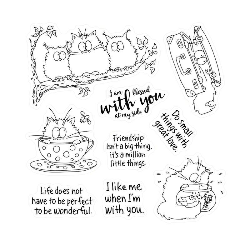 Matrices de découpe et tampons - Clear Silicone Stamps For Card Making avis et prix