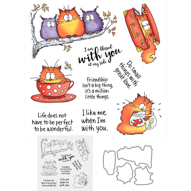 Matrices de découpe et tampons - Clear Silicone Stamps For Card Making avis et prix